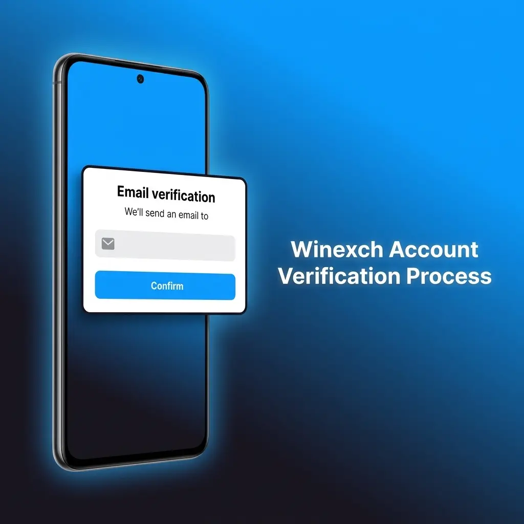 Winexch account verification process showing KYC steps including ID upload, address proof, and selfie confirmation in India