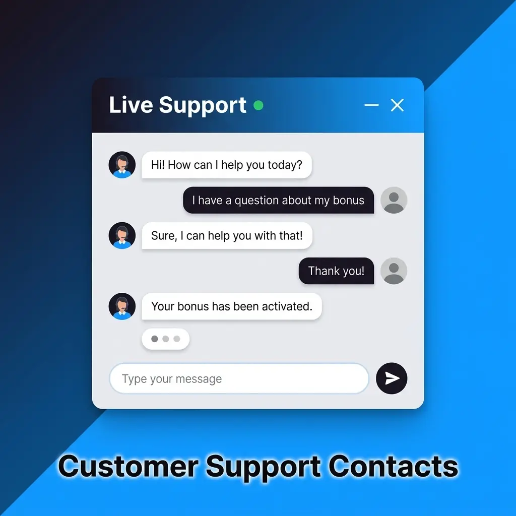 Winexch customer support contacts including live chat, email, Telegram, and WhatsApp available 24/7