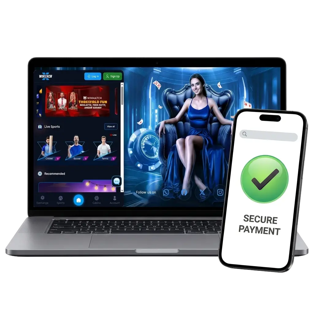 Winexch deposit methods in India including UPI, Paytm, Net Banking with ₹500 minimum and 200% first deposit bonus