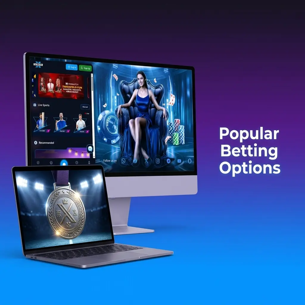 Winexch popular betting options including Multi Live, Line Betting, Pre-Match, and Outright markets for sports