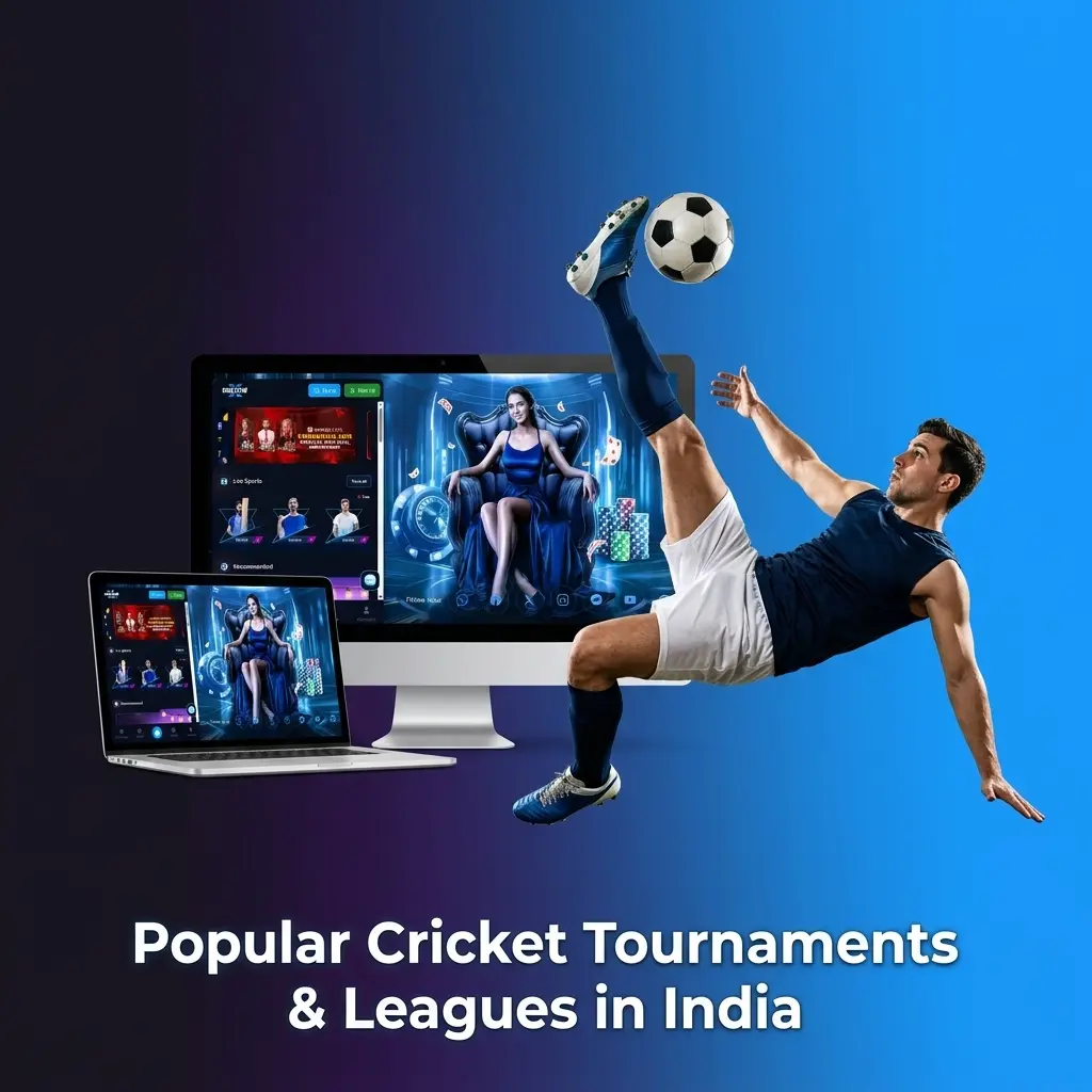 Popular cricket tournaments and leagues in India including IPL, ICC events, Ashes, WTC, BBL, and CPL on Winexch