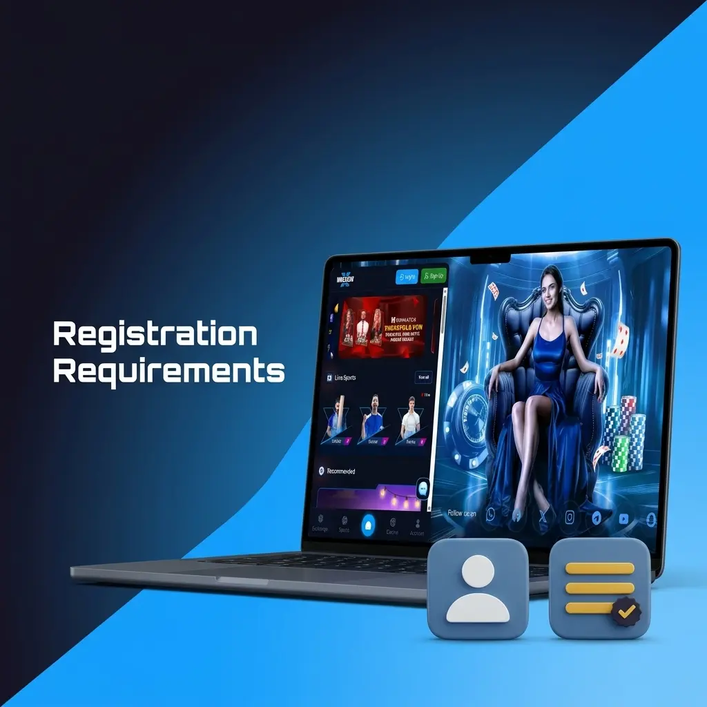 Winexch registration requirements checklist showing age verification, ID proof, and account eligibility rules for players
