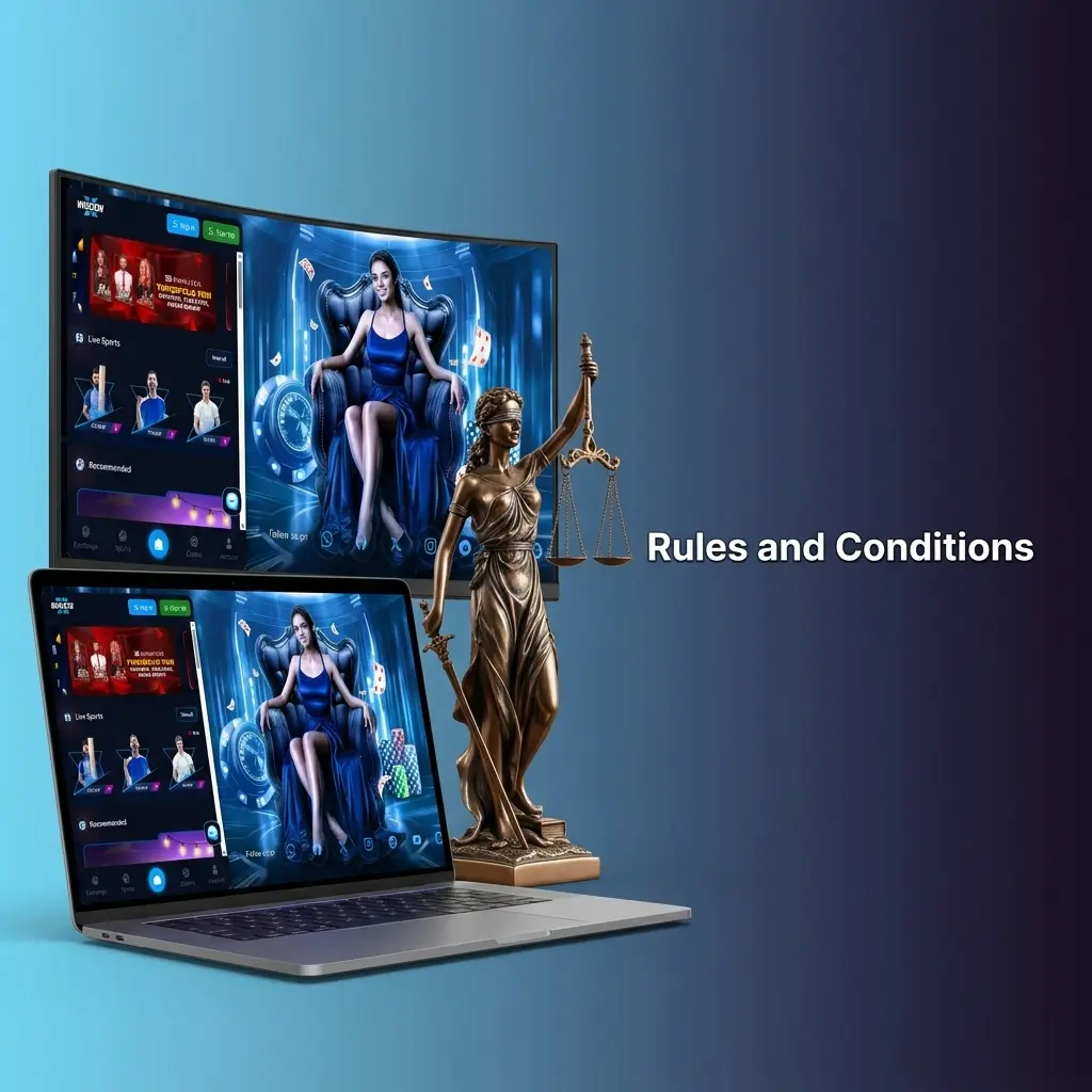 Winexch rules and conditions covering age requirements, account limits, bonus terms, and withdrawal conditions for India players